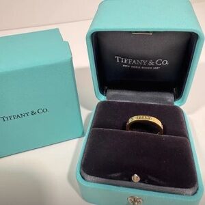 Tiffany & Co. Gold Ring in Blue Box